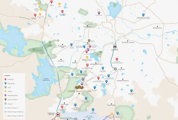 godrej-regal-pavilion-location-map